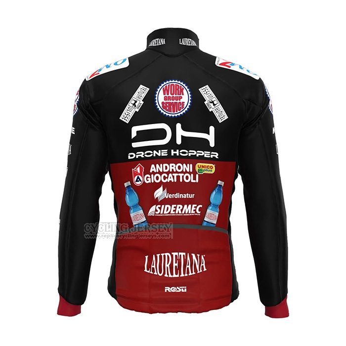 2022 Cycling Jersey Androni Giocattoli Black Red Long Sleeve and Bib Short